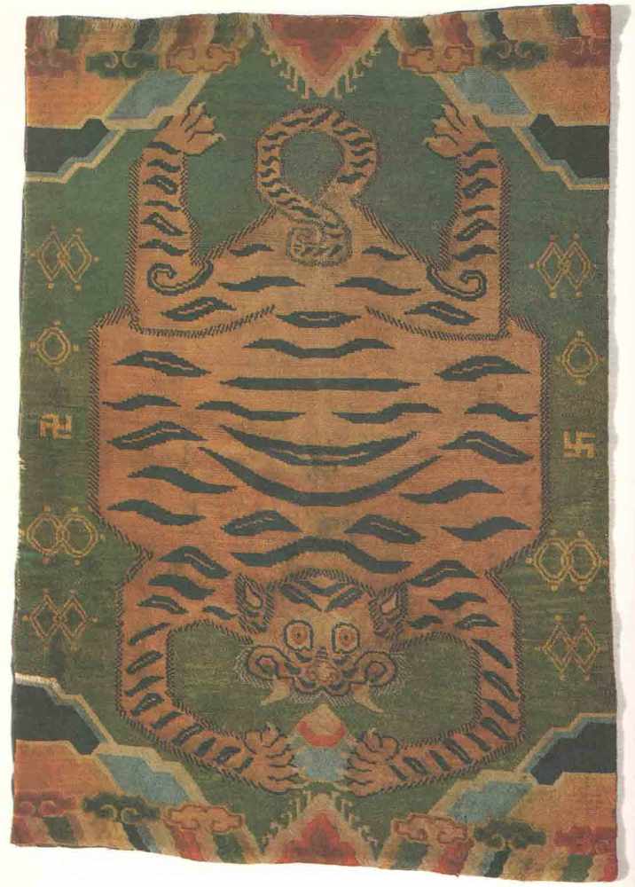 Tibetischer tiger teppich