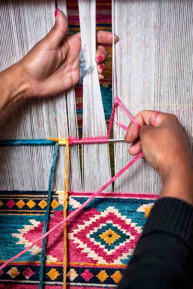 Hand knotted area rugs