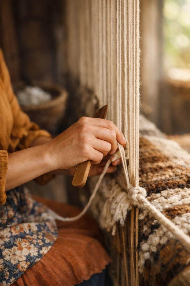 Hand knotted area rugs