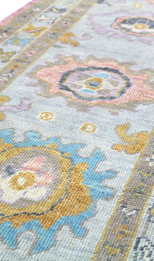 Hand knotted Oushak rugs
