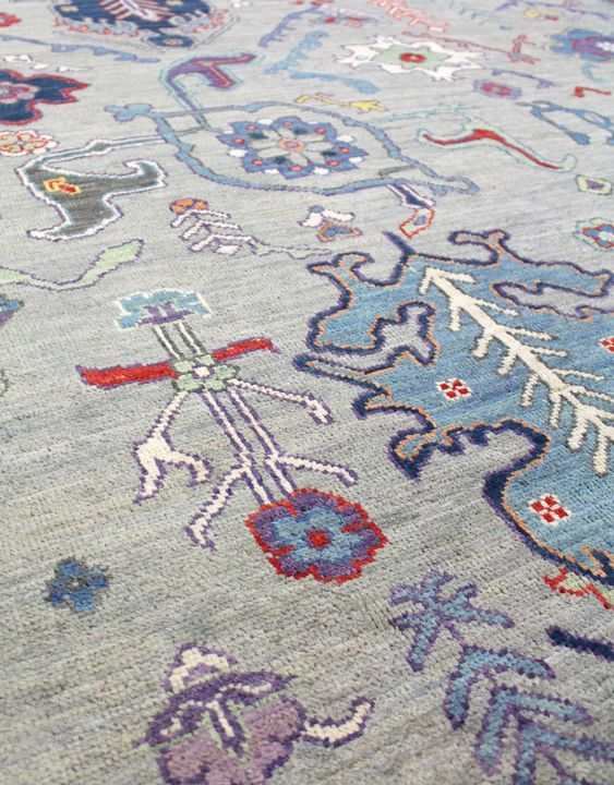 Hand knotted Oushak rugs