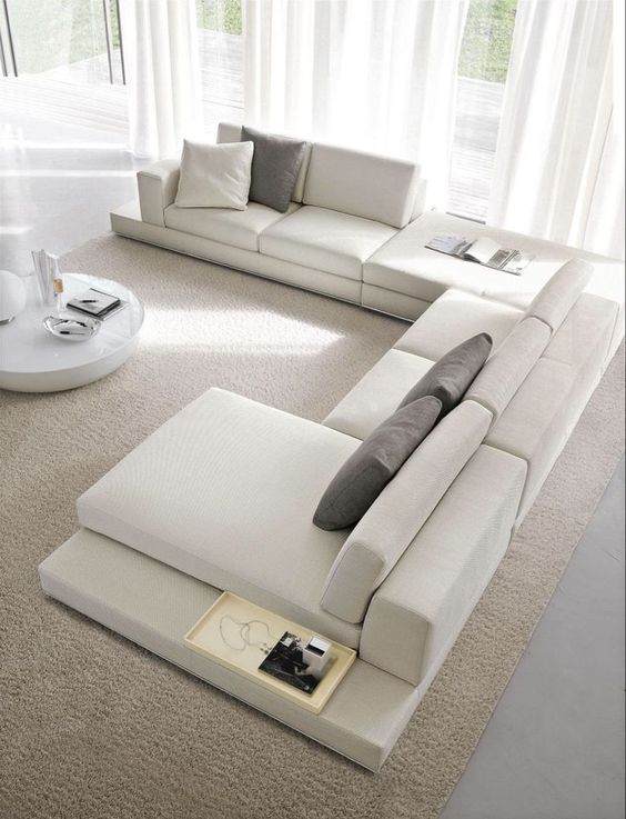 Misure del tappeto per il divano angolare