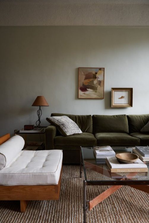 Jute rugs in living room