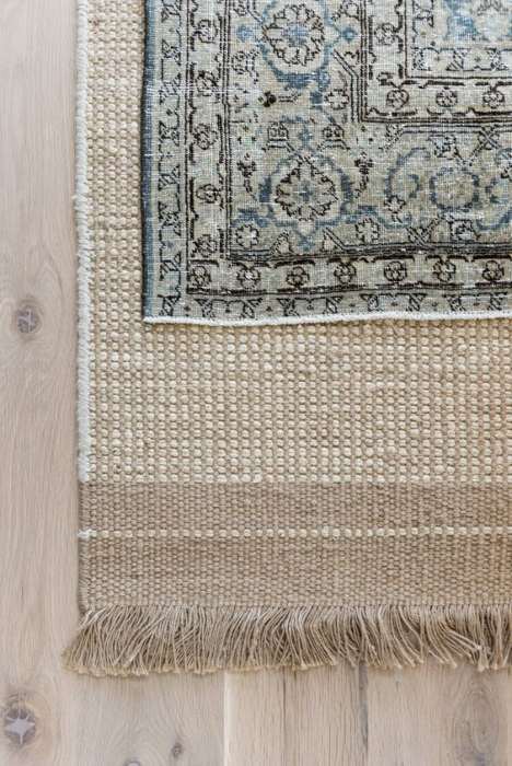 Layering rugs