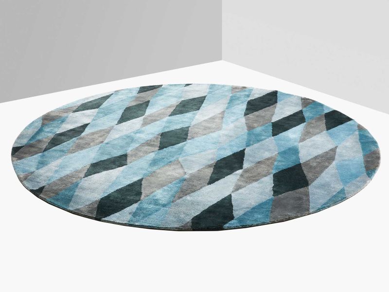 Tapis rond en bambou