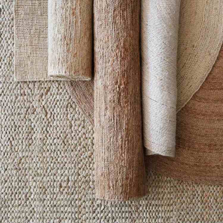 Jute-Teppich natur