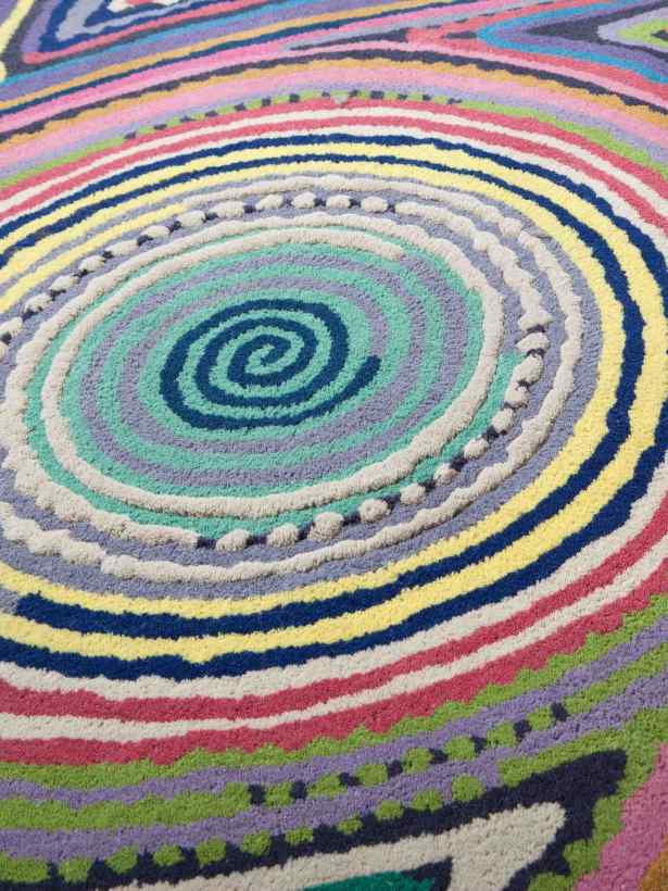 Large colourful rugs